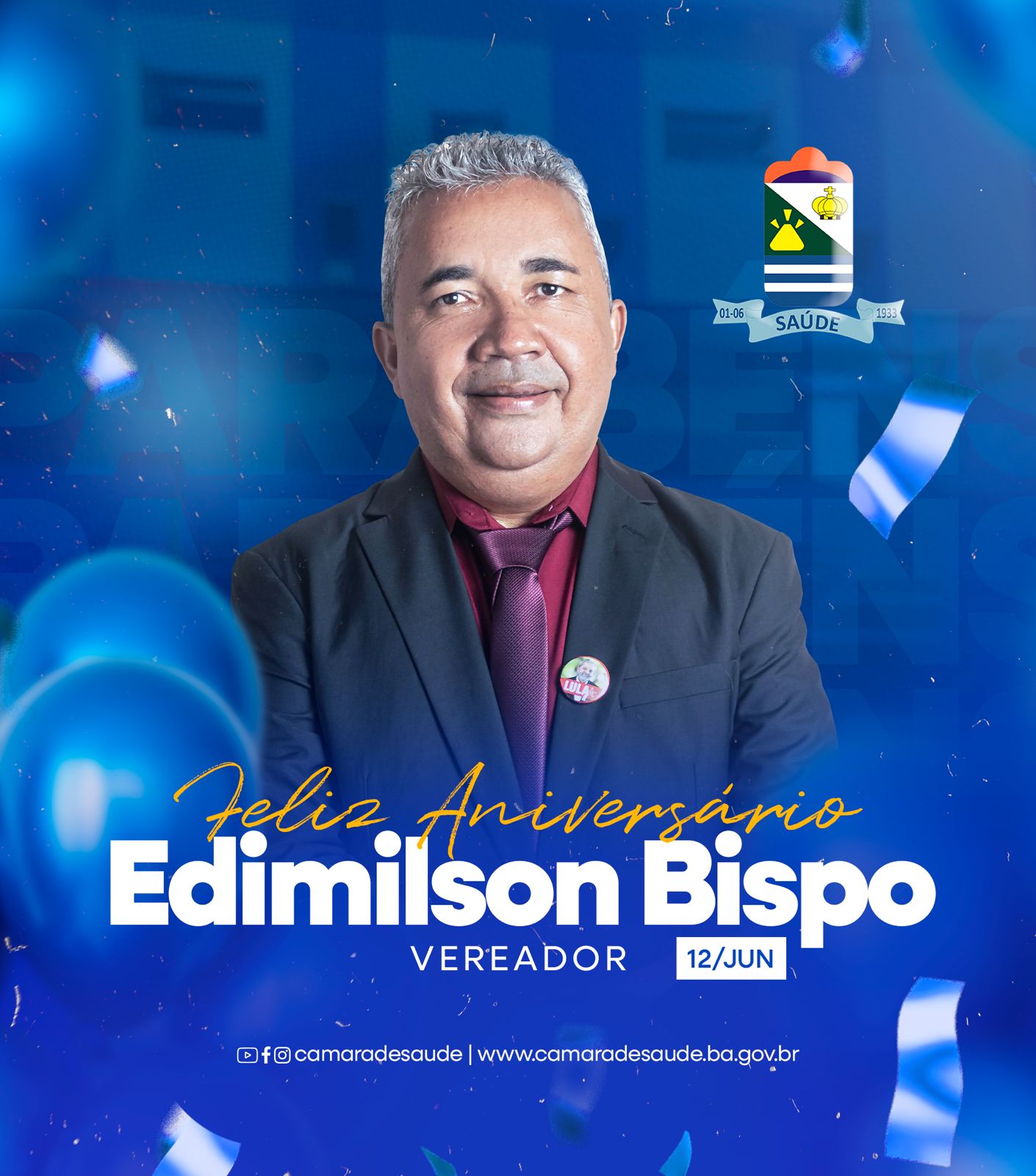 Parabéns, vereador Edimilson Bispo!